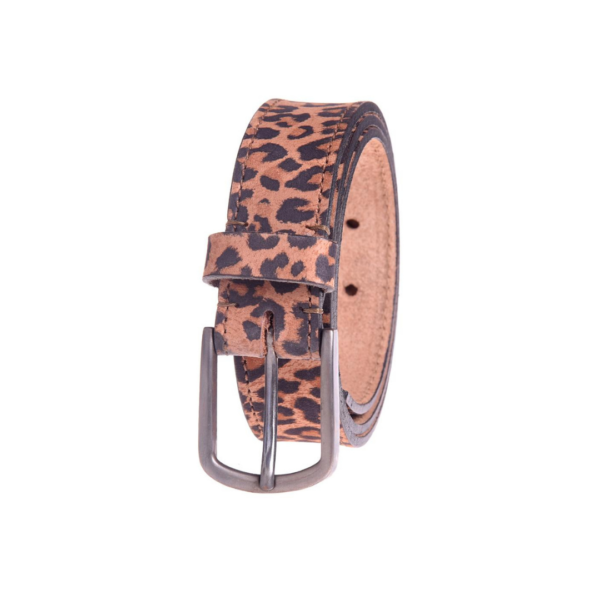 Leopard Print Leather Belt for a Bold Fashion Statement