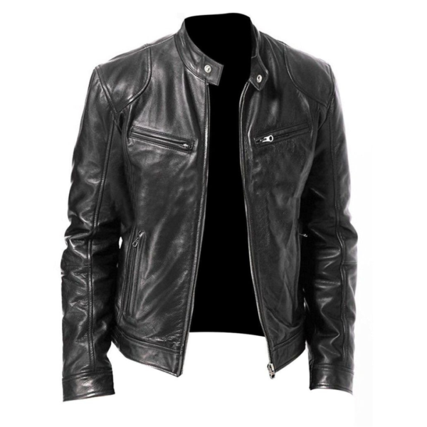 Classic Black Leather Jacket for Effortless Style